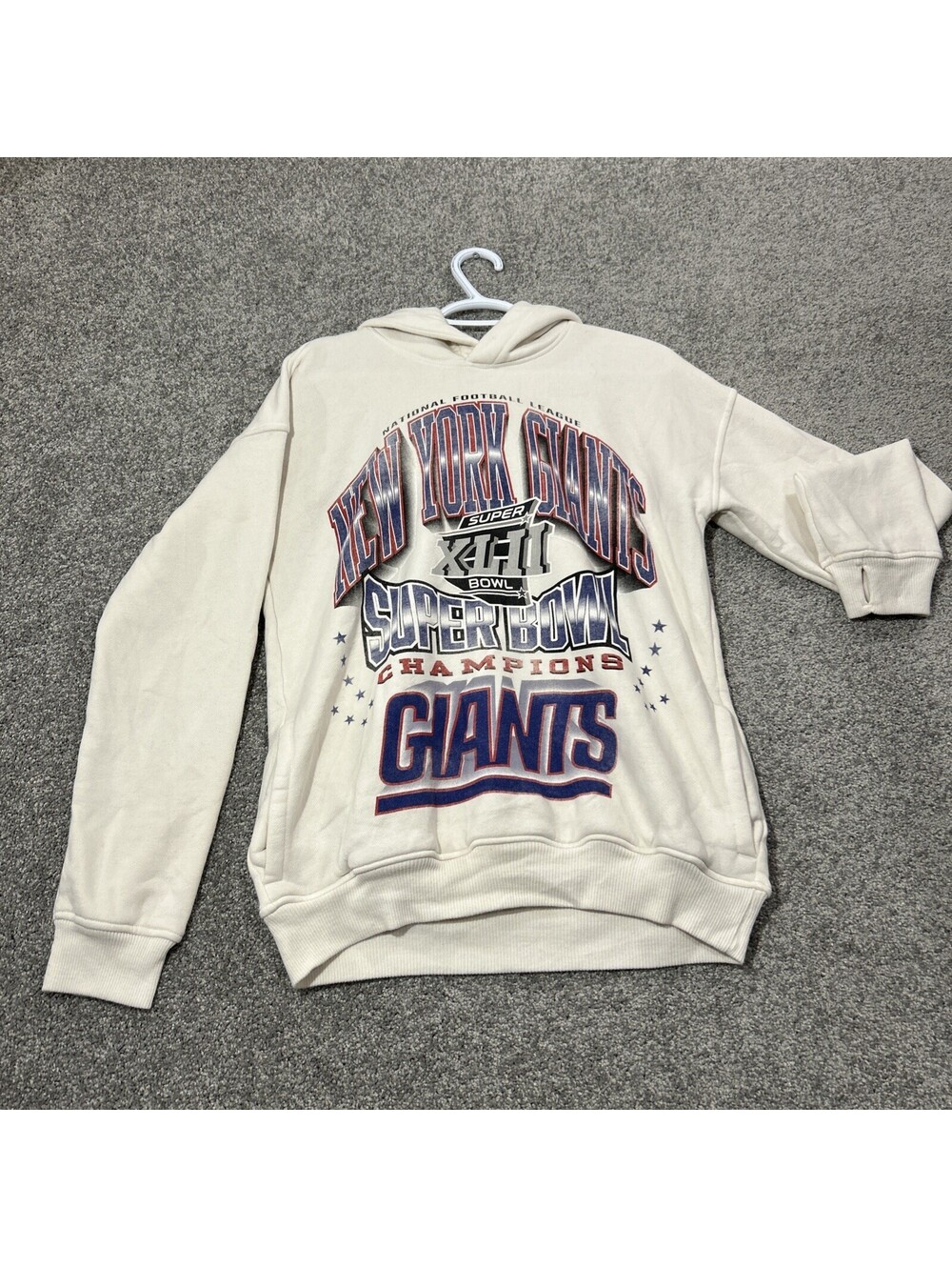 NEW YORK GIANTS SUPER BOWL XLII CHAMPIONS GRAPHIC HOODIE